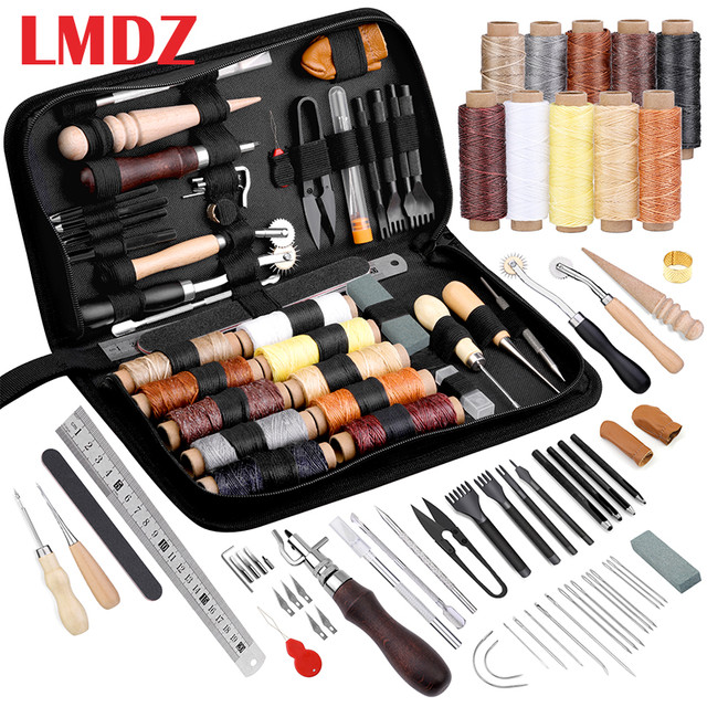 LMDZ Leather Working Tools Craft Kit and Supplies Upholstery Repair Kit for  Punch Stitching Leather Sewing and DIY Craft Making - AliExpress